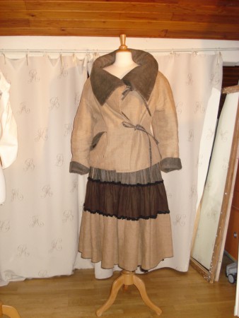 Ensemble jupe/veste créateur MODELE JUTE